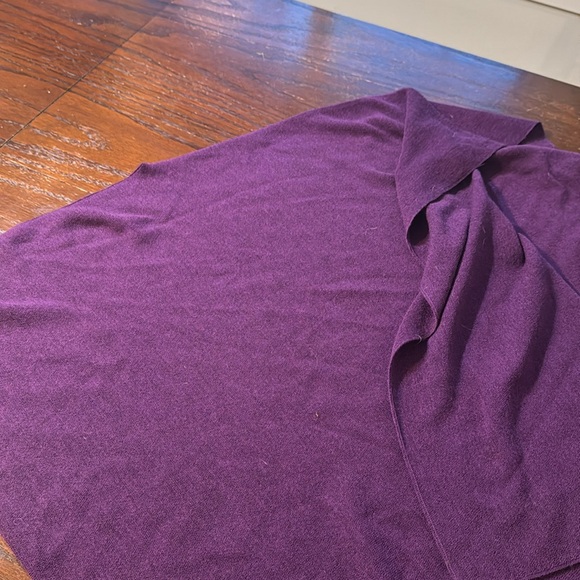 Eggplant Eileen fisher poncho one size fits all - Picture 3 of 3